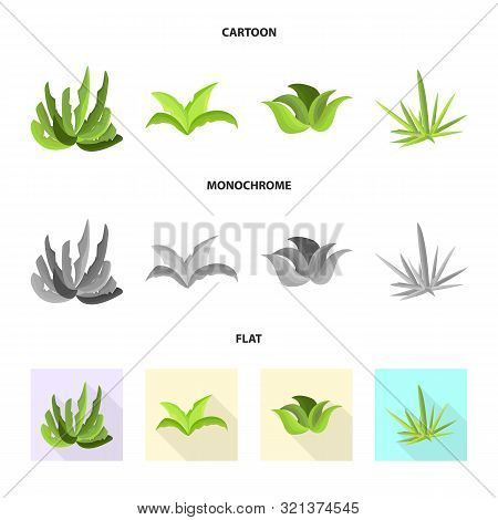 Vector Design Of Landscaping And Summer Logo. Collection Of Landscaping And Environment Vector Icon 