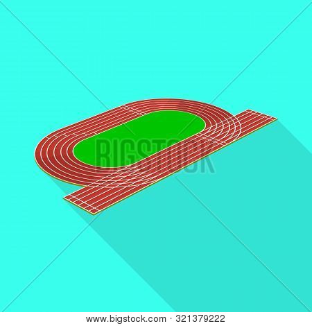 Isolated Object Of Field And Athletic Logo. Collection Of Field And Competition Vector Icon For Stoc