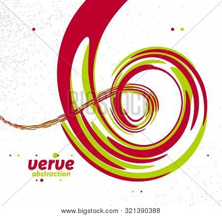 Fluid Lava Shapes Abstract Vector Background, Dynamic Energy Flowing Design In 3d Perspective, Biolo