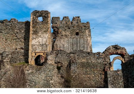 Facade View Of The Soimos Fortress, Built In 1278