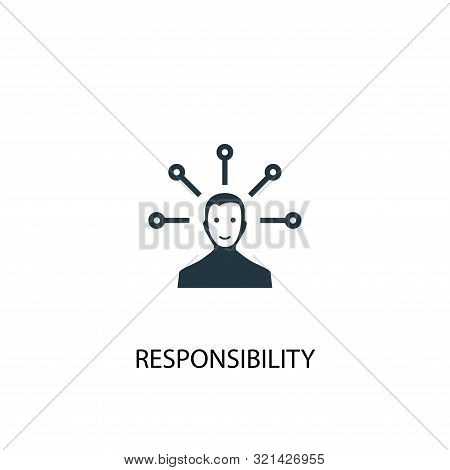 Responsibility Icon. Simple Element Illustration. Responsibility Concept Symbol Design. Can Be Used 