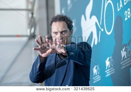 Claudio Santamaria at the 76 Venice International Film Festival 2019. Tutto il mio folle amore photocall. Venice (Italy), September 6th, 2019