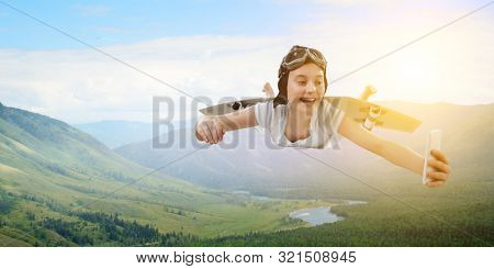 Fly with self-made plane wing