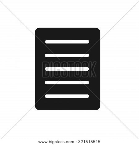 Document Icon Vector. Flat Document Symbol, Illustration – Vector