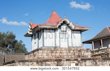 Antananarivo ,madagascar - July 22, 2019 - Royal Tombs At The Rova Of Antananarivo, A Royal Palace C