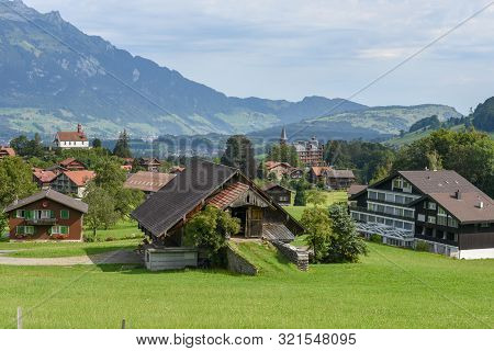 Landscape At The Village Of Flüeli-ranft Birth And Life Place Of Saint Hermit Niklaus Von Flüe On 