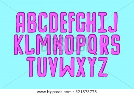 Modern Fancy Copybook Alphabet. Handwritten Font Letters. Hand Lettering Font For Your Design: Weddi