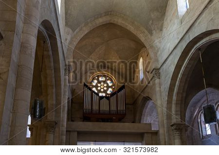 Jerusalem, Israel, September 07, 2019 : The Interior Of The Lutheran Church Of The Redeemer On Muris