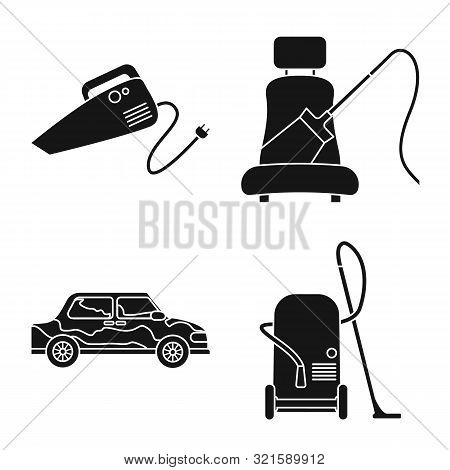 Isolated Object Of Carwash And Care Symbol. Collection Of Carwash And Rinse Vector Icon For Stock.