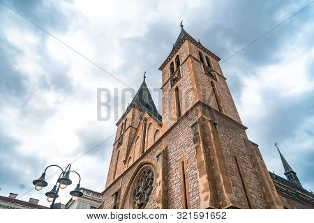 Sacred Heart Cathedral In Sarajevo