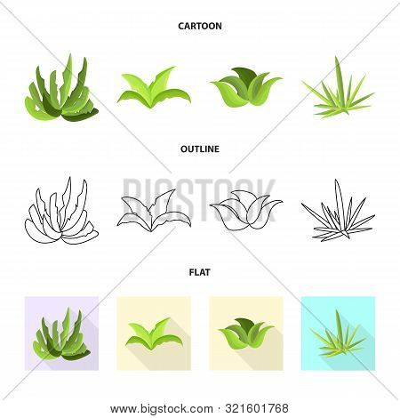 Vector Design Of Landscaping And Summer Sign. Collection Of Landscaping And Environment Vector Icon 