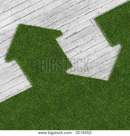Eco Green House Vs betonové tradičních prvků, metafora obrázek 02