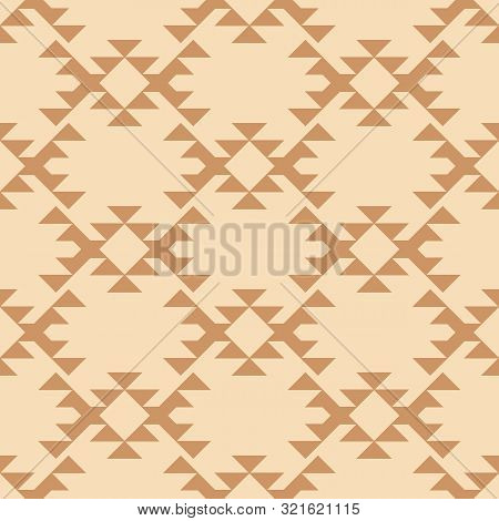 Tribal Southwestern Native American Navajo Seamless Pattern. Ethnic Fashion Aztec Ornament, Abstract