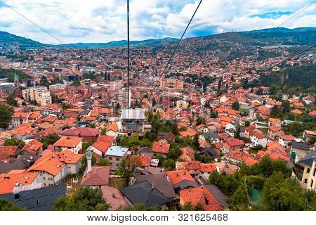 Cable Car Lift From City Center To Trebevic