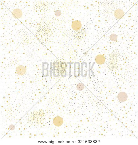 Seamless Pattern With Dots On White Background. Vector Illustration