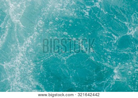 Turquoise Green Sea, Abstract Water Nature Background