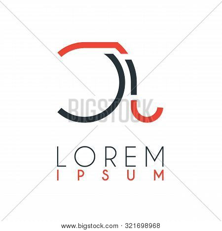 The Logo Between The Letter C And Letter J Or Cj With A Certain Distance And Connected By Orange And