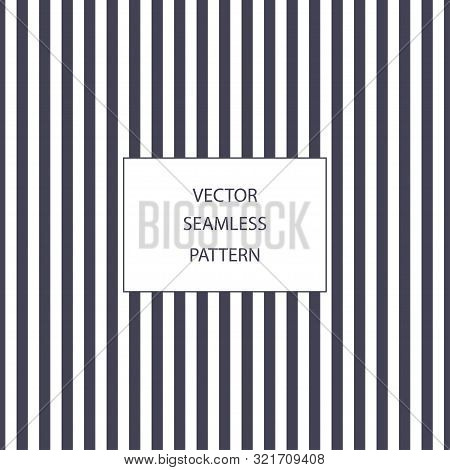 Vector Seamless Stipy Pattern. Dark Blue And White Stripes