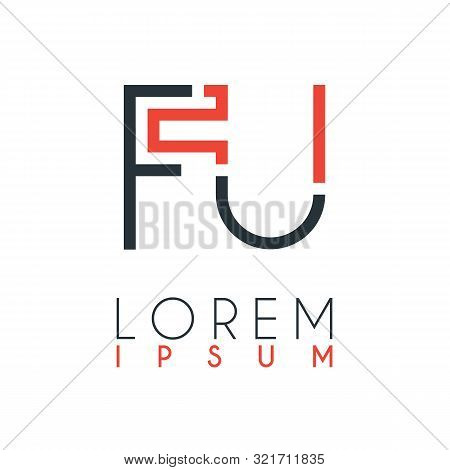 The Logo Between The Letter F And Letter U Or Fu With A Certain Distance And Connected By Orange And