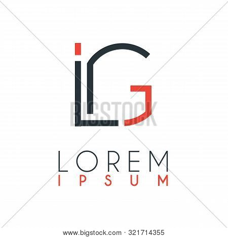 The Logo Between The Letter I And Letter G Or Ig With A Certain Distance And Connected By Orange And