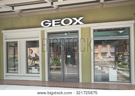 Samut Prakan, Thailand - September 06, 2019: Geox Store In The New One Shopping Mall Named Central V