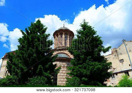 Beautiful Architecture Of The Ancient City Of Bucharest, Capital Of Romania