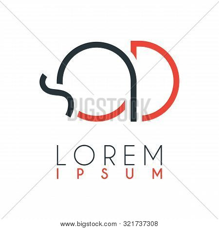 The Logo Between The Letter Q And Letter D Or Qd With A Certain Distance And Connected By Orange And