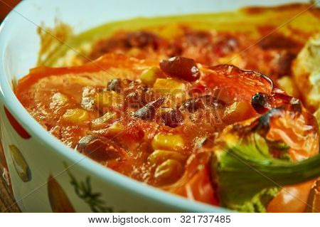 Chili Stuffed Spaghett Ibell Peppers