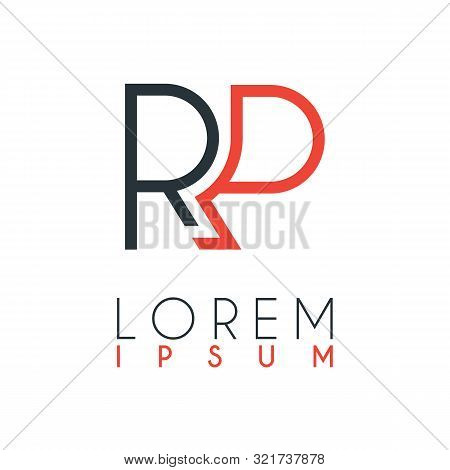 The Logo Between The Letter R And Letter P Or Rp With A Certain Distance And Connected By Orange And