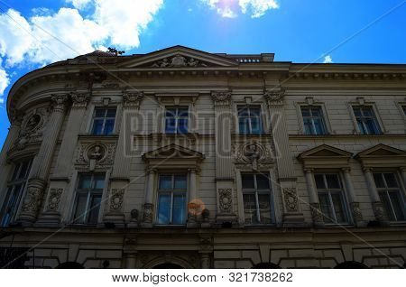 Beautiful Architecture Of The Ancient City Of Bucharest, Capital Of Romania