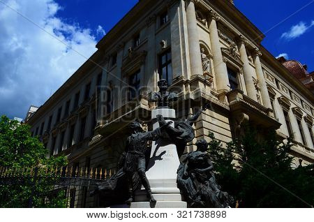 Beautiful Architecture Of The Ancient City Of Bucharest, Capital Of Romania