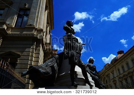 Beautiful Architecture Of The Ancient City Of Bucharest, Capital Of Romania
