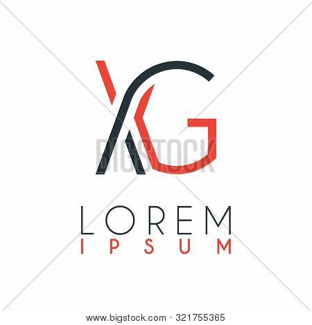The Logo Between The Letter X And Letter G Or Xg With A Certain Distance And Connected By Orange And