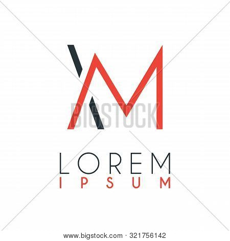 The Logo Between The Letter X And Letter M Or Xm With A Certain Distance And Connected By Orange And