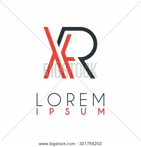 The Logo Between The Letter X And Letter R Or Xr With A Certain Distance And Connected By Orange And
