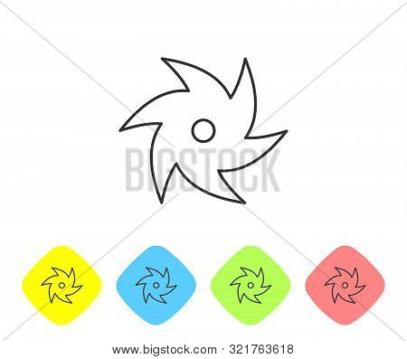 Grey Line Tornado Icon Isolated On White Background. Cyclone, Whirlwind, Storm Funnel, Hurricane Win