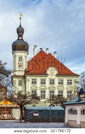 Town Hall Of Altotting On Main Square, Germany