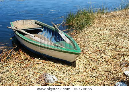 Bateau sur le lac Titicaca