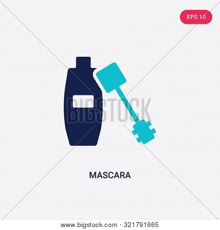 two colored mascara vector icon from beauty.
