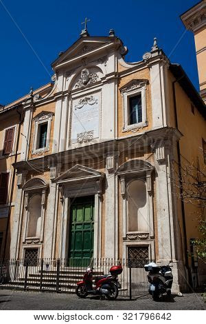 Oratory Of The Most Holy Crucifix Located In Central Rome Built In 1568