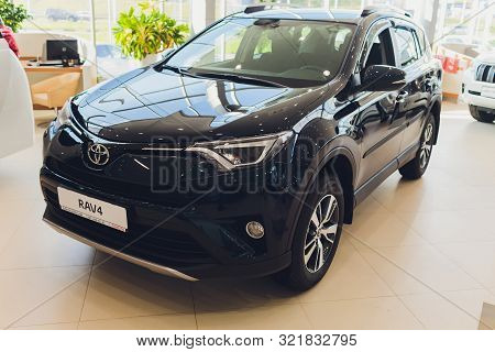 Ufa, Russia, 1 July, 2019: Toyota Rav4 Is A Compact Crossover Suv Produced By The Japanese Automobil