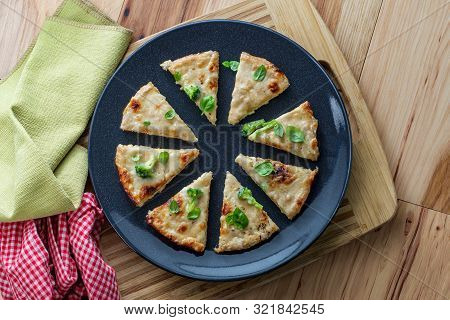 Mini Personal Pan White Cheese Pizza With Broccoli