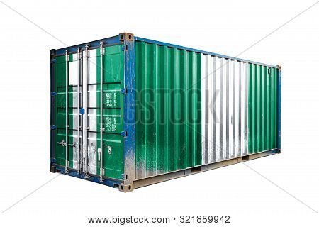 The Concept Of  Nigeria Export-import, Container Transporting And National Delivery Of Goods. The Tr