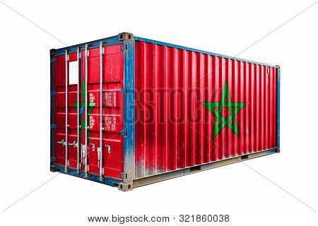 The Concept Of  Morocco Export-import, Container Transporting And National Delivery Of Goods. The Tr