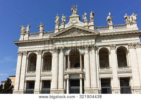Rome, Italy - June 25, 2017: Basilica Of San Giovanni In Laterano (basilica Di San Giovanni In Later