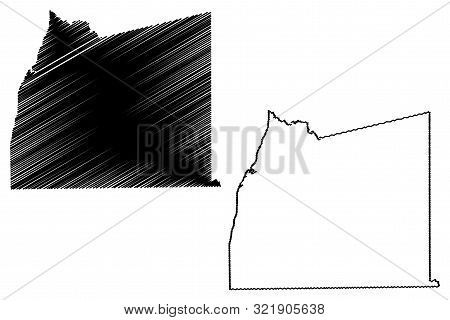 Panola County, Texas (counties In Texas, United States Of America,usa, U.s., Us) Map Vector Illustra