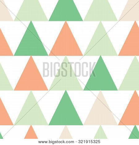 Retro Triangle Rows Geometric Vector Seamless Stock