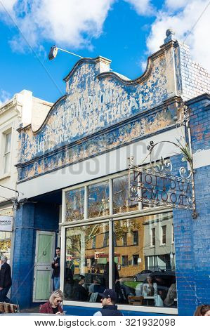 Melbourne, Australia - June 9, 2019: Auction Rooms Cafe Is A Rustic Cafe On Errol Street In North Me