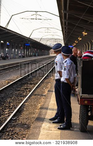 Romanian Information Service Or Serviciul Roman De Informatii (sri) Guarding A Special Delivery On T