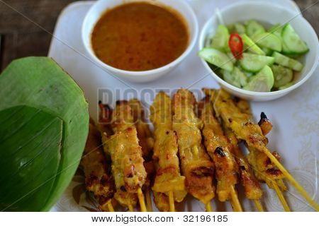 Svinekød Satay (moo Satay)